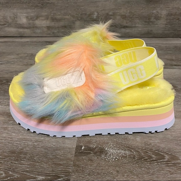 UGG |  Disco Tie Dye Slides Slippers Margarita Size 8 - Picture 4 of 10